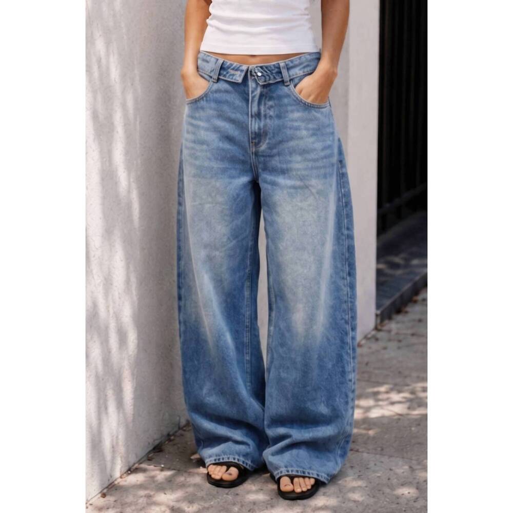 NEW MISS LOVE zavi wide leg jeans in blue